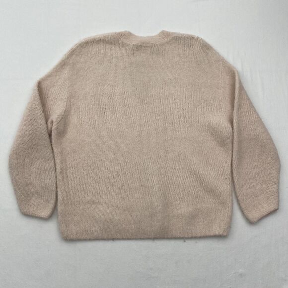 Vince Sweater Womens Small Blush Pink Alpaca Mohair Blend Soft Fuzzy Cozycore - Picture 4 of 10